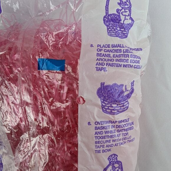 Vintage Hopalong Hollow Easter Grass Lot of 5 Yellow Pink Green Purple 1996 NOS - Picture 7 of 12